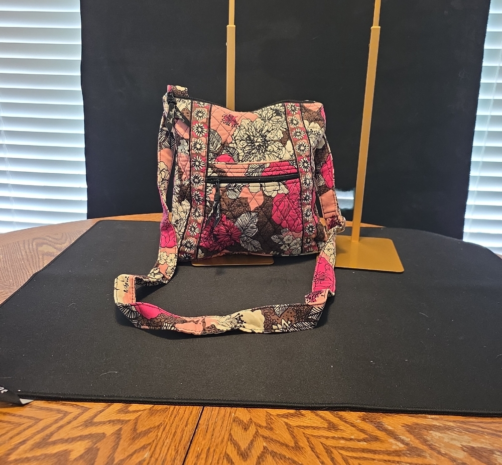 Vera Bradley Pink Multi Floral Quilted Crossbody